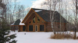 Log home in Kerrick, MN